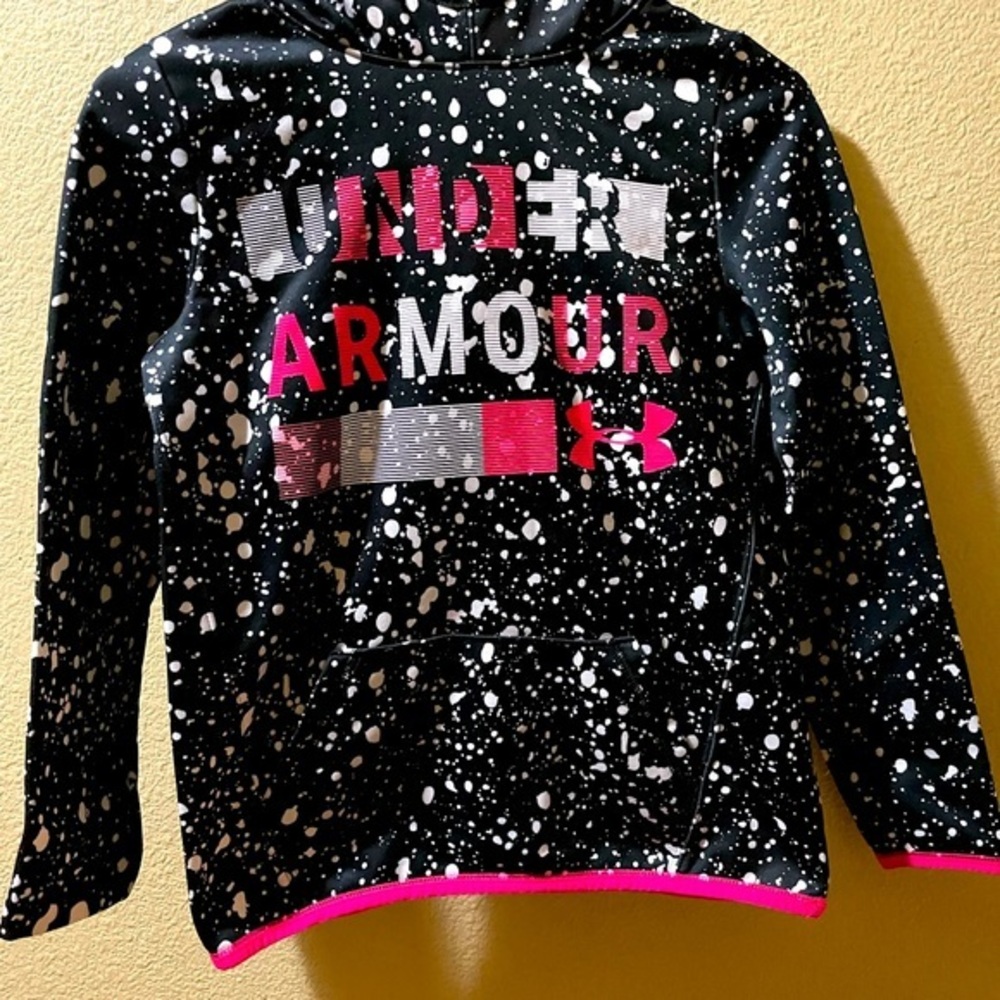 Under Armour Girls Cold Gear Hoodie YLG - Picture 1 of 9